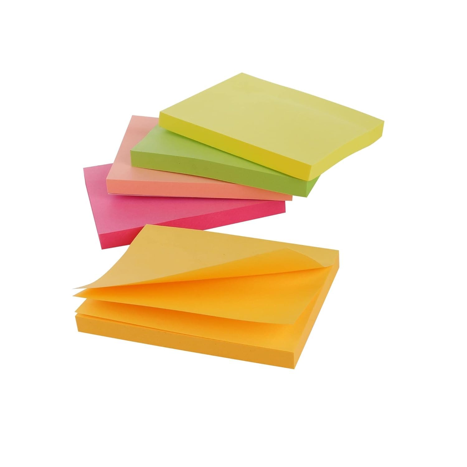 Colorful Sticky Note Pads - 500 Pcs | 5 Pads X 100 Sheets - Suitable For Reading, Study, School