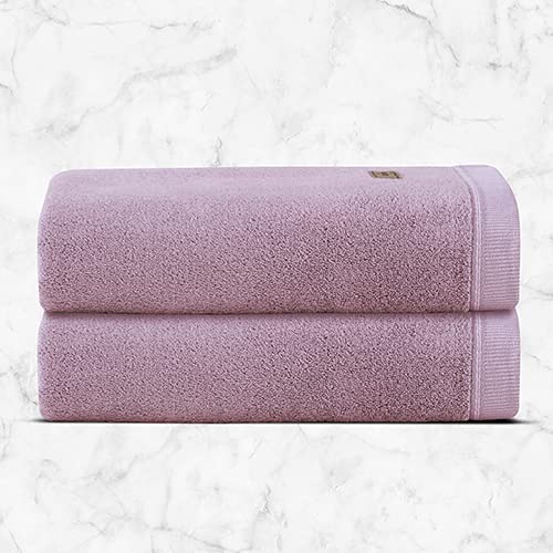 Spread Spain Bamboo Bath Towels 360 Gsm | Large Size Bamboo Bath Towel High Absorbent & Soft Bath Towel For Men & Women 2 Piece (Orchid)