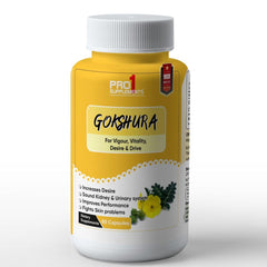 Pro1 Supplements Gokhru Gokshura Tribulus Terrestris Capsules For Men & Women, Boosts Vitality & Stamina, Supports Gut Health | 60 Veg Capsules 100gm 0.2lbs