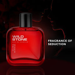 Wild Stone Ultra Sensual Eau De Parfum For Men 100ml 3.4 Fl.oz.| Long Lasting Fragrance