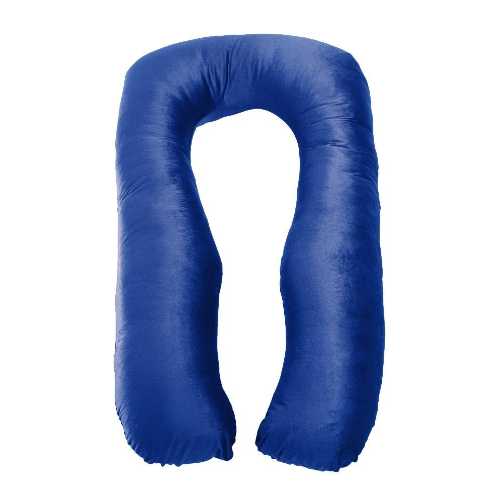 Pregnancy & Nursing Pillow Combo, U Shape Maternity Pillow, Dark Blue | For Pregnancy Sleeping, 5 In 1 Multipurpose Use, Nursing Pillow | For Breastfeeding With Cotton Removable Cover