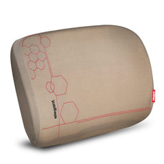 Memory Foam Pillow, Cushion For Car, Office, Chairs, Lumbar Support, Zig Beige | Removable Covering For Easy Washing, Reading Use | Back Support Pillow, Soft Pillow - Pack Of 1
