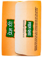 Organic Natural Agmark Desi Ghee By Prem Ghee | Healthy & Traditionally Prepared Curd-Churned Ghee Good For Heart Health | (1 Litr) 33.8 Ounce | Box Pack