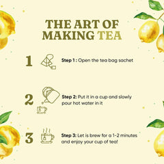 Dorje Teas Darjeeling Honey Lemon Tea - 15 Pyramid Teabags | Promotes Good Sleep & Stress Relief - Low Caffeine, Made With Special Gondhoraj Lemons