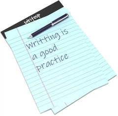 Writeup Pad For Office, Notes Writing, Premium, A5 Paper Ruled Note Pad 100 Pages (Blue) 6pcs