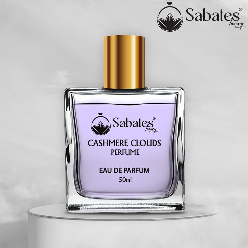 Sabates Cashmere Clouds Eau De Parfum 50ml 1.6 Fl.oz. | Long Lasting Fresh Fragrance For Women