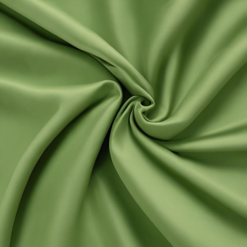 1 Flat Sheet, 1 Fitted Bedsheet For Super King Size With 2 Pillowcases - 108 X 108 Inches, Sage Green | Ideal For Hotel, House, Bedroom, Guest House
