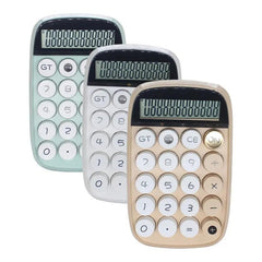 Coskira Calculator 10 Digit, Large Screen LCD Display, For School Business Ergonomic Mechanical Calculators With Large Round Keycap Desktop Calculator Large Button