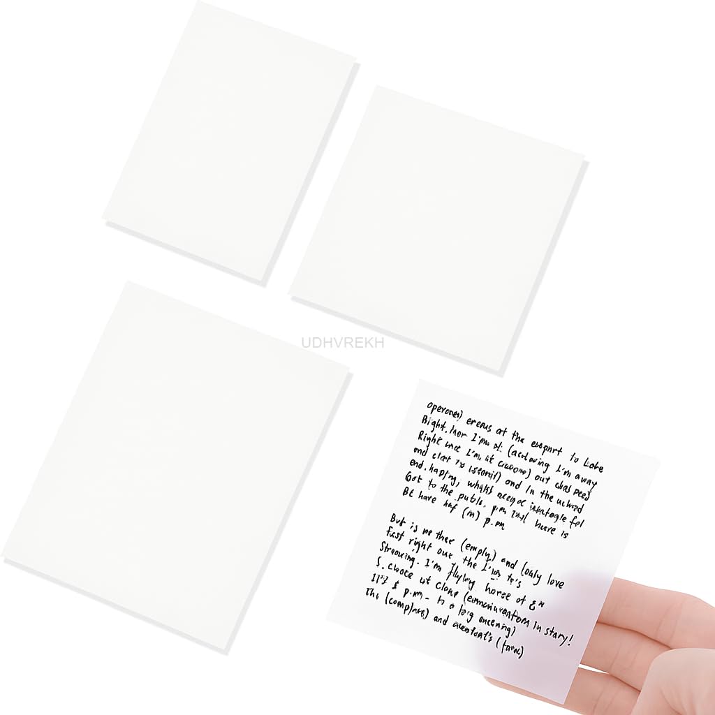 150 Sheets Transparent Sticky Notes Pads | Perfect For Reading Writing Notes Book Markers, Study