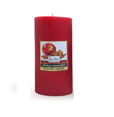 APPLE CINNAMON HIGHLY FRAGRANCE PILLAR CANDLE | 3INCH*6INCH EACH CANDLE