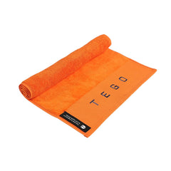 Tego Cotton Performance Sports Towel 100 Gsm - Gym, Work Out, Fitness Towel (Mykonose Blue Orange & Flash)