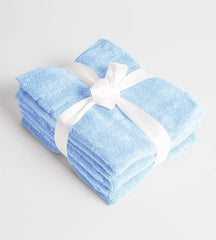 House Of Oraz Bamboo Hand Towel 1500 Gsm | Ultra Soft, Super Absorbent & Antibacterial Quick Dry, Lint-Free Towel | Set Of 3 (Light Blue)