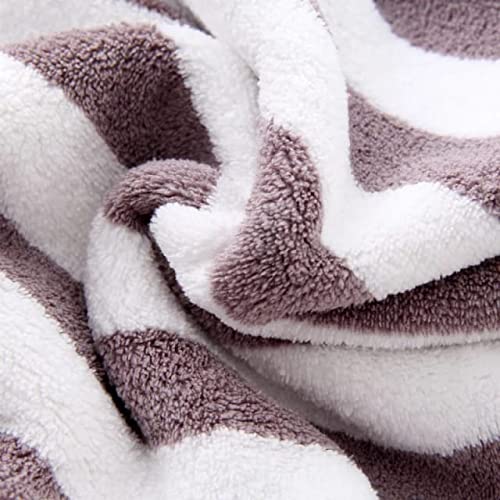 Homecloud Ultra Soft 300 Gsm Bath Towel Set | 3x Softer Than Cotton Towels Strip Brown | Highly Absorbent & Ultra Fast Dry | Set Of 2 (1 Bath + 1 Face Towel)