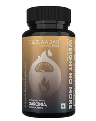 Aadar Weight No More, Natural Weight Loss & Fat Loss Ayurvedic Fat Cutter Supplement, Belly Fat Burner For Women & Men, Garcinia, Triphala, Methi | 120 Capsules 150gm 0.3lbs