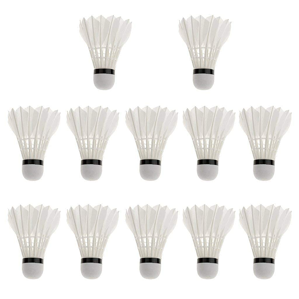 VST Badminton Feather Shuttlecocks Speed 78 With Stability And Durability , High Speed Birdies | White Pack Of 10