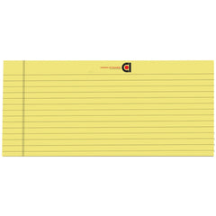 Wide Ruled 10.5 x 8.5 Inch, 50-Sheet Lined Writing Note Pad (Yellow & White) Pack Of 12