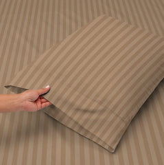 Premium King Size Bedsheets With 2 King Size Pillow Covers - 90 X 100 Inches, Beige | Ideal For Guest Houses, & Daily Home Use King Size Bed Sheet
