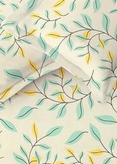Cotton 1 Double Bedsheets With 2 Pillow Covers - 90 X 90 Inches, Cream | Double Bed Breathable & Wrinkle Free | Ultra Soft 180 Thread Count Super Soft