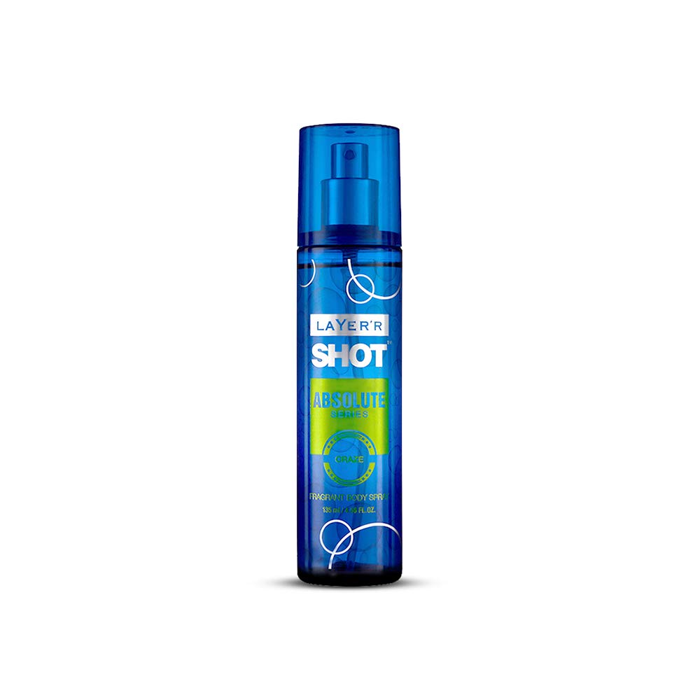 Layer'r Shot Absolute Series Craze Fragrant Body Spray 135ml 4.56 Fl.oz. | Best Birthday Gift For Husband