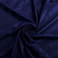 Bedsheet Single Size Elastic Fitted With 1 Pillow Cover - 48 X 72 X 8 Inches, Dark Blue | Soft Touch To Skin | Perfect Ideal For House, Hotel, Guest House Bedsheet