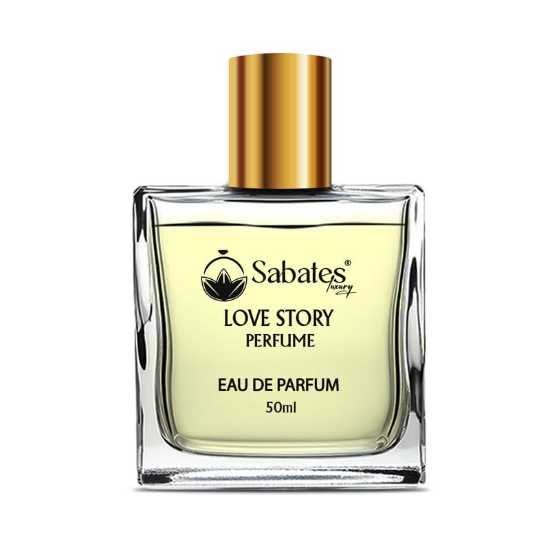 Sabates Love Story Eau De Parfum 50ml 1.6 Fl.oz. | Long Lasting French Fragrance For Unisex