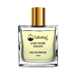 Sabates Love Story Eau De Parfum 50ml 1.6 Fl.oz. | Long Lasting French Fragrance For Unisex