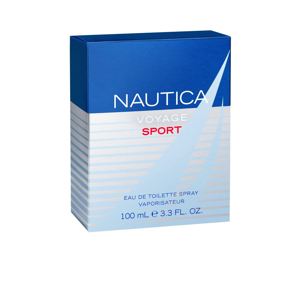 Nautica Voyage Sport Eau De Toilette Vaporisateur Spray 100ml 3.4 Fl.oz. Masculine Fragrance | Long Lasting | Office Wear Fragrance