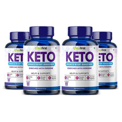 Nutrafirst Keto Advanced Tablets For Men & Women With Garcinia Cambogia & Green Coffee Extract, Gluten - Free, Loss For Weight Management, Energy Boost | 60 Tablets 100gm 0.2lbs Each Pack Of 4