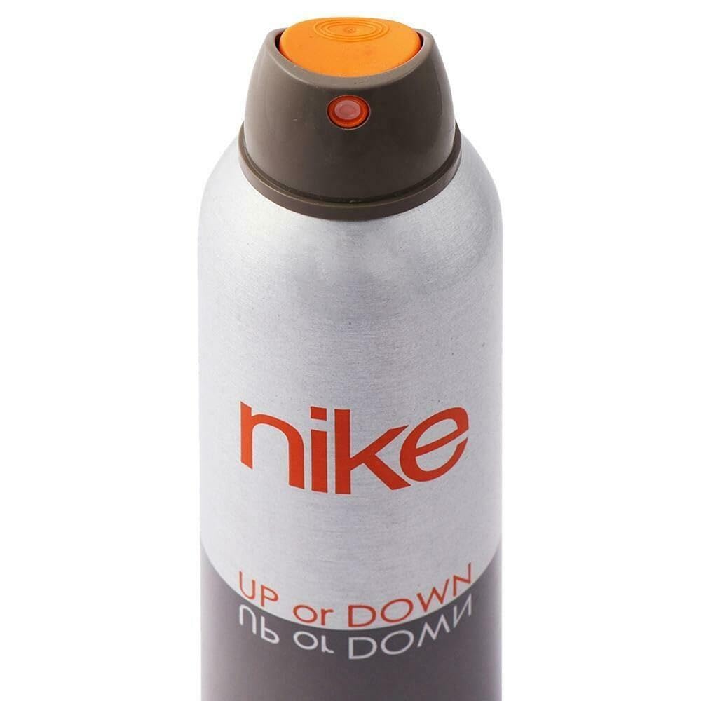 Nike Up Or Down Silver Eau De Toilette Deodorant Body Spray For Men 200ml 6.7 Fl.oz. | Best Suited For Dailywear