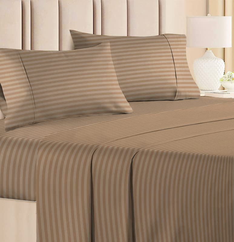 Premium King Size Bedsheets With 2 King Size Pillow Covers - 90 X 100 Inches, Beige | Ideal For Guest Houses, & Daily Home Use King Size Bed Sheet