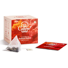 Tea Culture Of The World Kashmiri Kahwa Green Tea - Pack Of 2 X 16 Tea Bags | Improves Immunity, Relieves Stress - Medium Caffeine