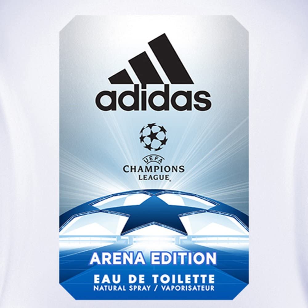 Adidas Champions League Arena Edition Eau De Toilette Spray 100ml 3.4 Fl.oz. Long Lasting | Alcohol Free | Masculine Fragrance