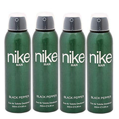 Nike Black Pepper Eau De Toilette Deodorant Spray 800ml 27.0 Fl.oz. Pack Of 4 | Perfect Birthday Gift For Brother