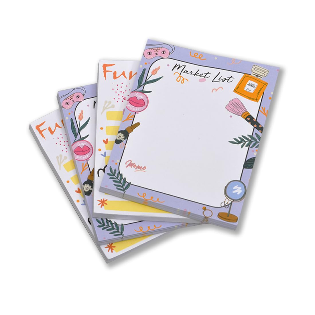 Note Pad Cute Stationery, To Do List Diary Memo Pad, Farewell Gifts For Colleagues, Set Of 4
