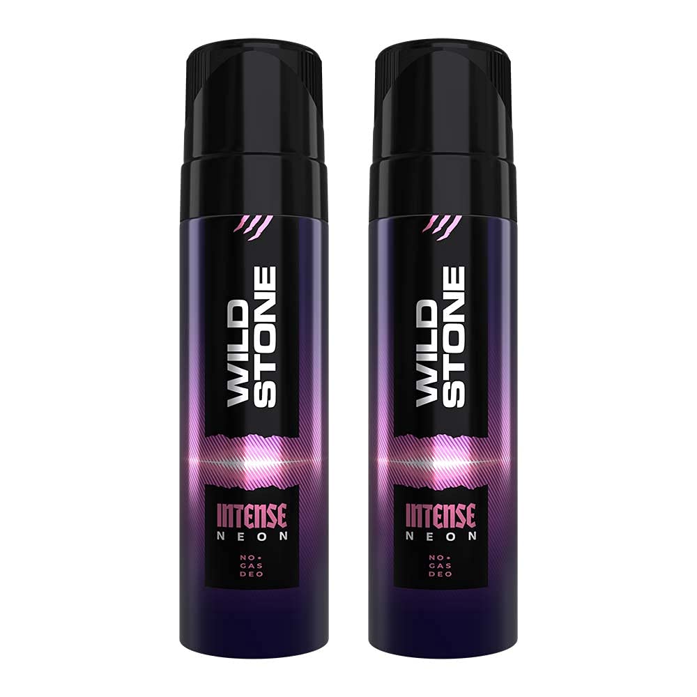 Wild Stone Intense Neon No Gas Body Spay Deodorants 240ml 8.1 Fl.oz. | Long Lasting Fragrance