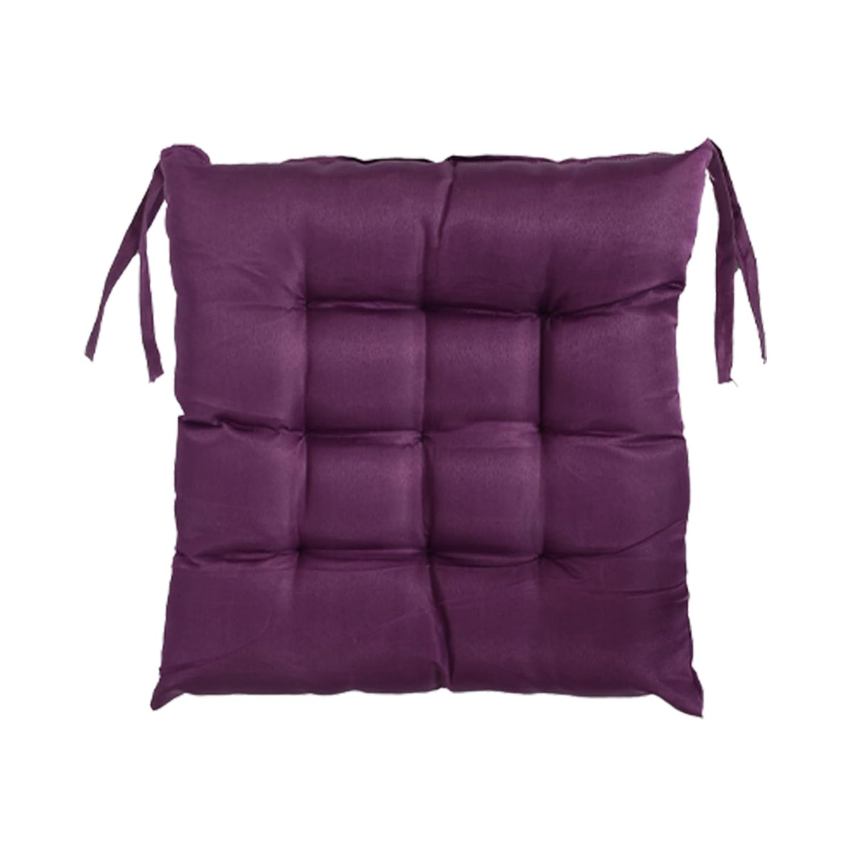 Long Chair Pad, Chair Back Rest Pillow, Cotton Long Seat Cushion, Purple | Rocking Chair Cushion, Living Room, Versatile Use | Flower Chair Pad For Meditation, Lightweight - Pack Of 1