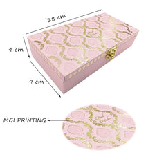 Fancy Floral Decorative Box, Shagun Cash Box, Money Box, Cash Box, Jewellery Box, Money Box, Gaddi Box, Wedding & Engagement Cash Box, Gift Box, Colour - Light Pink, Material - Wood