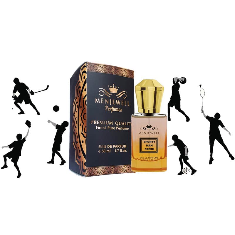 Menjewell Sporty Man Fresh Eau De Parfum 50ml 1.6 Fl.oz. Perfume For Gents | Finest Pure Perfume