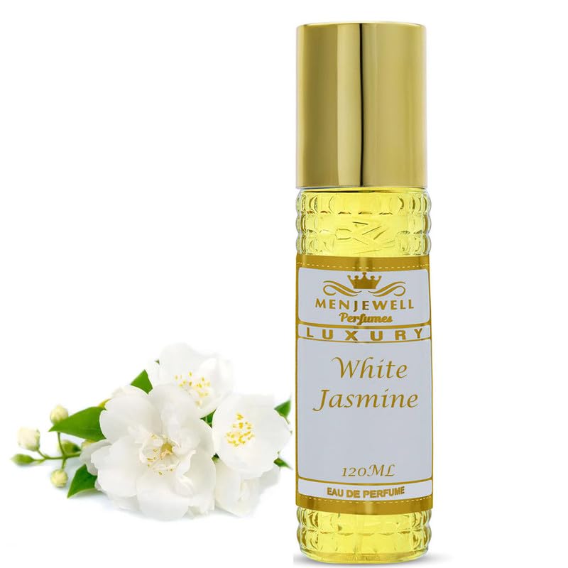 Menjewell Luxury White Jasmine Eau De Parfum 120ml 4.0 Fl.oz. Women Fragrance | Best Gifting Long Lasting Fragrance