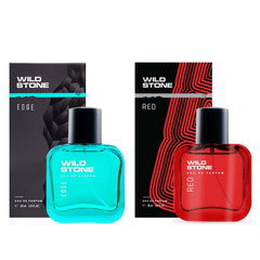 Wild Stone Edge & Red Eau De Parfum 60ml 2.0 Fl.oz. For Men | Long Lasting | Pack Of 2