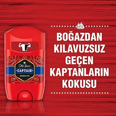 Old Spice Captain Fresh Deodorant Stick Aluminium Free Deodorant For Men's 50ml 1.6 Fl.oz.