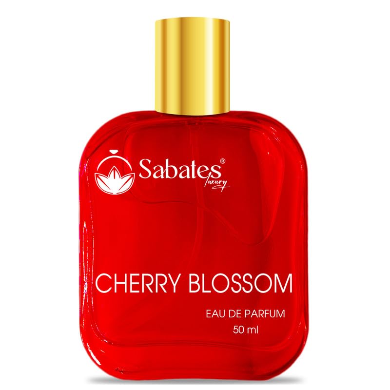 Sabates Cherry Blossom Eau De Parfum 50ml 1.6 Fl.oz. | Perfect For Casual Hangouts & Occasions  | Luxury Frangrance For Women