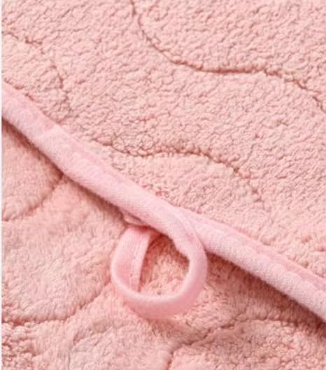 HomeCloud Microfiber Soft & Fuffy Bath & Face Towel 400 Gsm With Hanging Loop | 3x Softer Than Cotton Towels | Highly Absorbent Set Of 2 (Waves Pink)