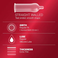Durex Condoms, Extra Thin - 10 Count