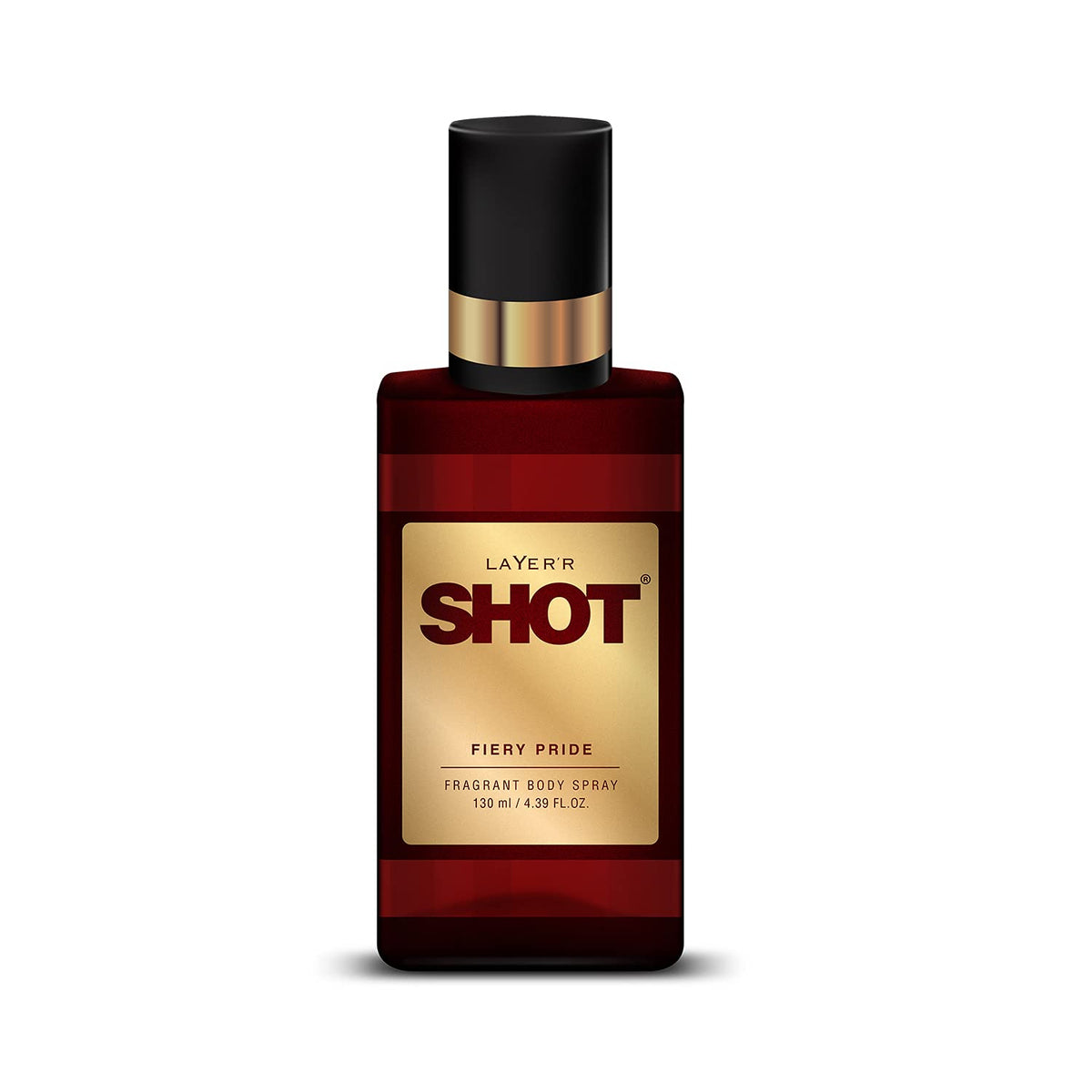 Layer'r Shot Fiery Pride | Long Lasting Body Spray 130ml 4.39 Fl.oz. | Perfect Fragrance For Gifting | For Men