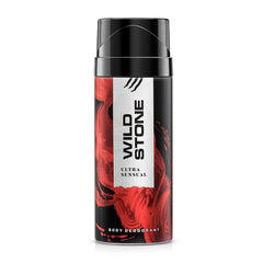 Wild Stone Ultra Sensual Long Lasting Body Deodorant For Men 225ml 7.6 Fl.oz.| Perfect For Dailywear