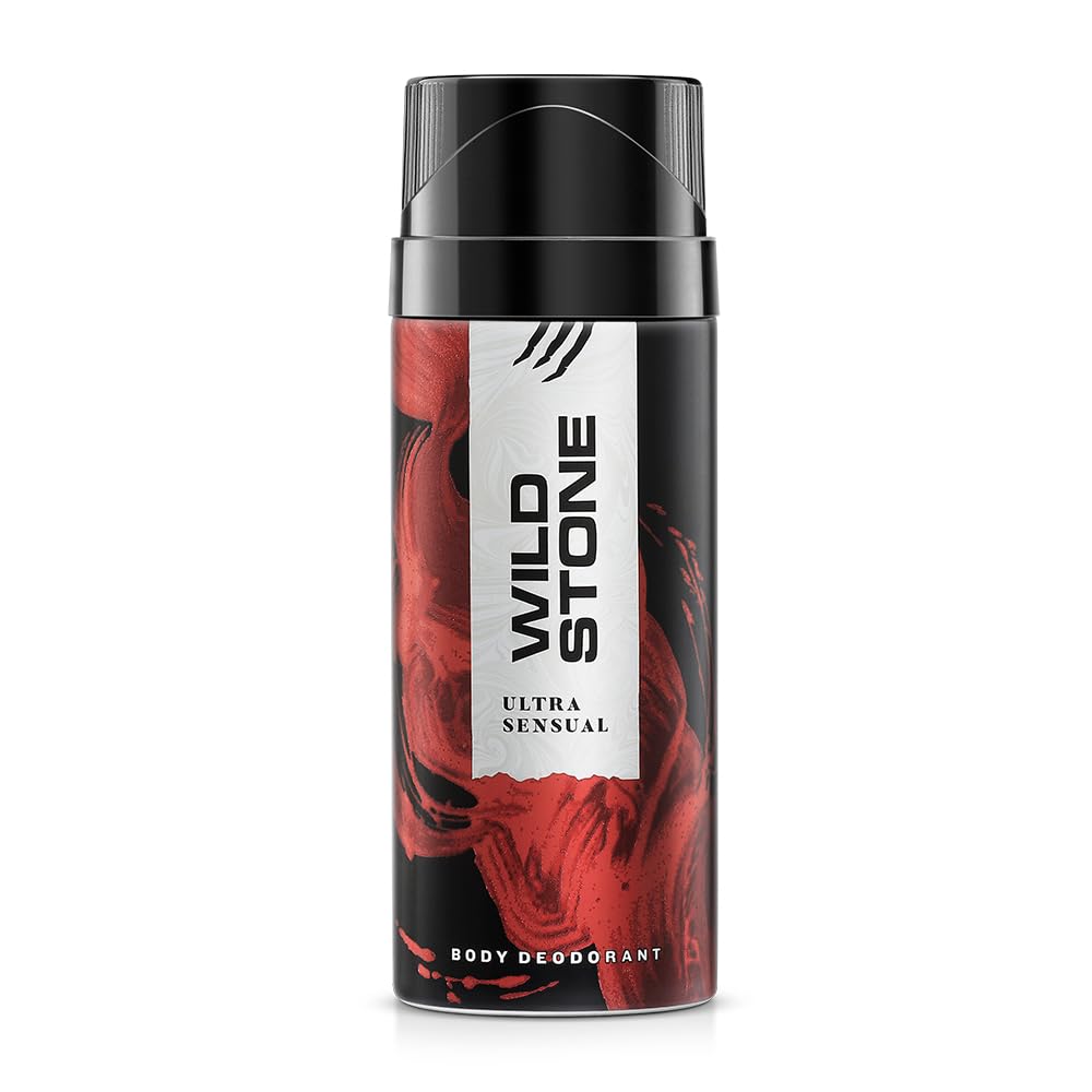 Wild Stone Ultra Sensual Long Lasting Body Deodorant For Men 225ml 7.6 Fl.oz.| Perfect For Dailywear