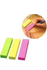 450 Sticky Notes (3 Mix Colors-150 Sheets Each Color Size -1 X 3 Inches) | Bookmarks Sticks Notes