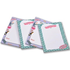 Doodling To Do List Pads, Daily Scheduling, Reminder List Time Table Organizer, Set Of 4