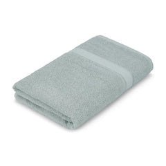 Welspun Alpha Cotton Large Bath Towel Soft & Absorbent 500 Gsm (Dobby - Pastel Blue)